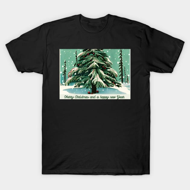 Christmas forest T-Shirt by FineArtworld7